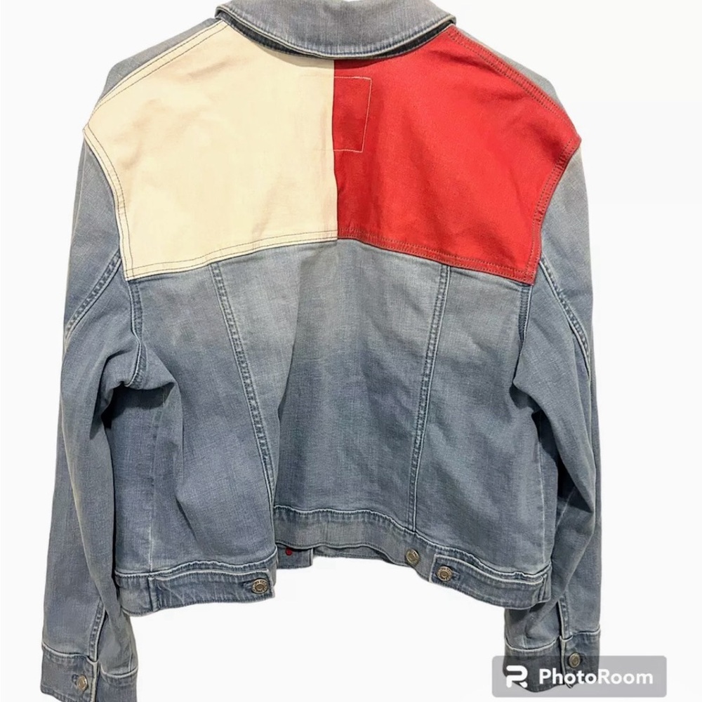 Tommy Hilfiger Tommy Jeans Flag Button Up Women’s Jacket Large L